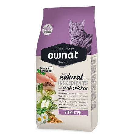Ownat Classic Stérilisé Poulet Chat Adulte 4kg