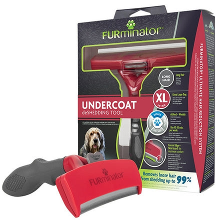 Brosse Anti-Mue Chien XL Poils Longs Furminator