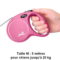 Charger l&#39;image dans la galerie, Laisse Flexi New Classic Cordon Rose