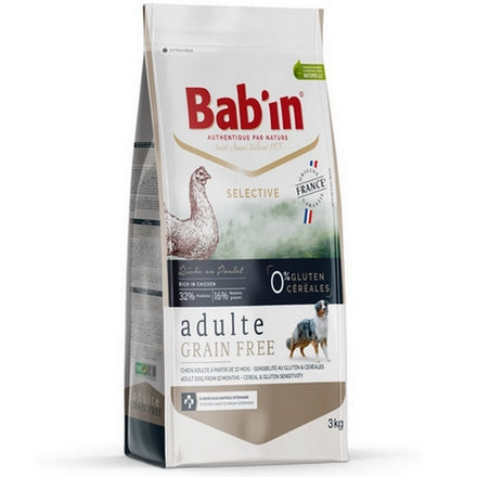 Bab'in Sélective Grain Free Poulet Chien Adulte 12kg
