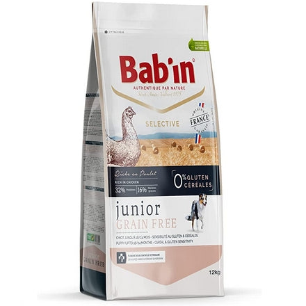 Bab'in Sélective Grain Free Poulet Chiot Junior 12kg