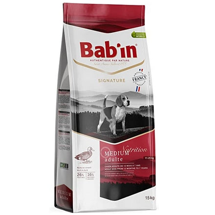 Bab'in Signature Canard Chien Medium Adulte 15kg