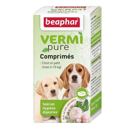 VERMIpure, comprimés purge aux plantes chiot et petit chien (<15kg)