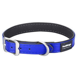Collier Élégant Semi-Cuir Chien Bleu Red Dingo