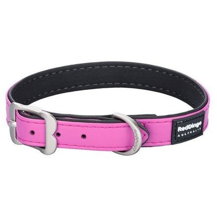 Collier Élégant Semi-Cuir Chien Rose Red Dingo