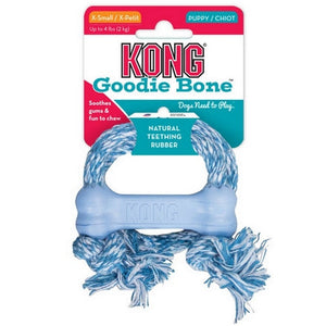 Jouet Kong Puppy Goodie Bone With Rope Os Corde XS