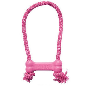 Jouet Kong Puppy Goodie Bone With Rope Os Corde