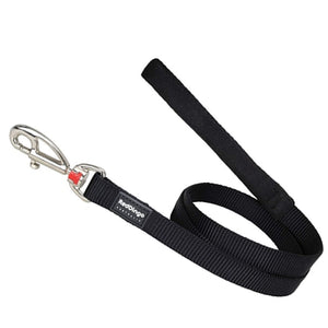 Laisse Basic Noir Red Dingo