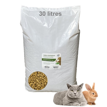 Litière Végétale Bio Ultra Absorbante 30L-15KG Kalinou