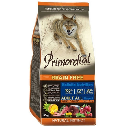 Primordial Grain Free Agneau & Thon Chien Adulte 12kg