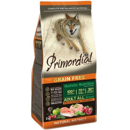 Primordial Grain Free Poulet & Saumon Chien Adulte 2kg