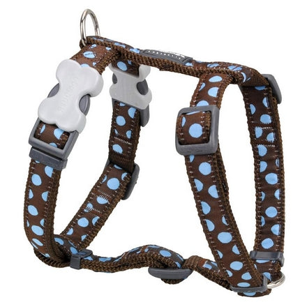 Harnais Blue Spot Brown Red Dingo